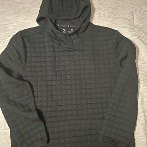 Médium Xersion Men's Black Quilted Pull over hoodie